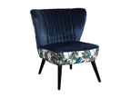 Armchair Velvet - Blue