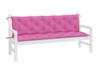 Bench with Cushions Fabric - Pink
