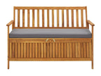 Bench Wood - Brown, 120 x 63 x 84 cm