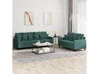 2-Piece Sofa Set with Cushions Velvet - Green
