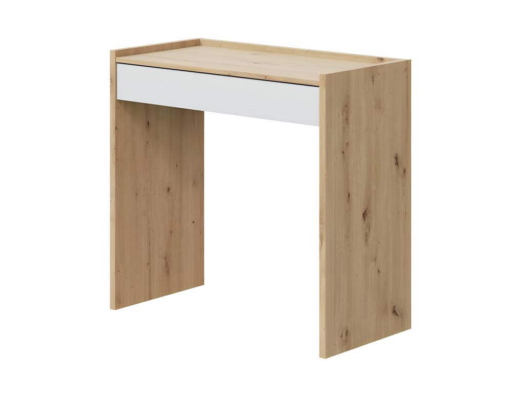 Desk with 1 Drawer - White/Oak
