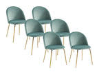 Chair Stainless Steel - Gold/Green