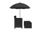 Sofa Rattan - Black