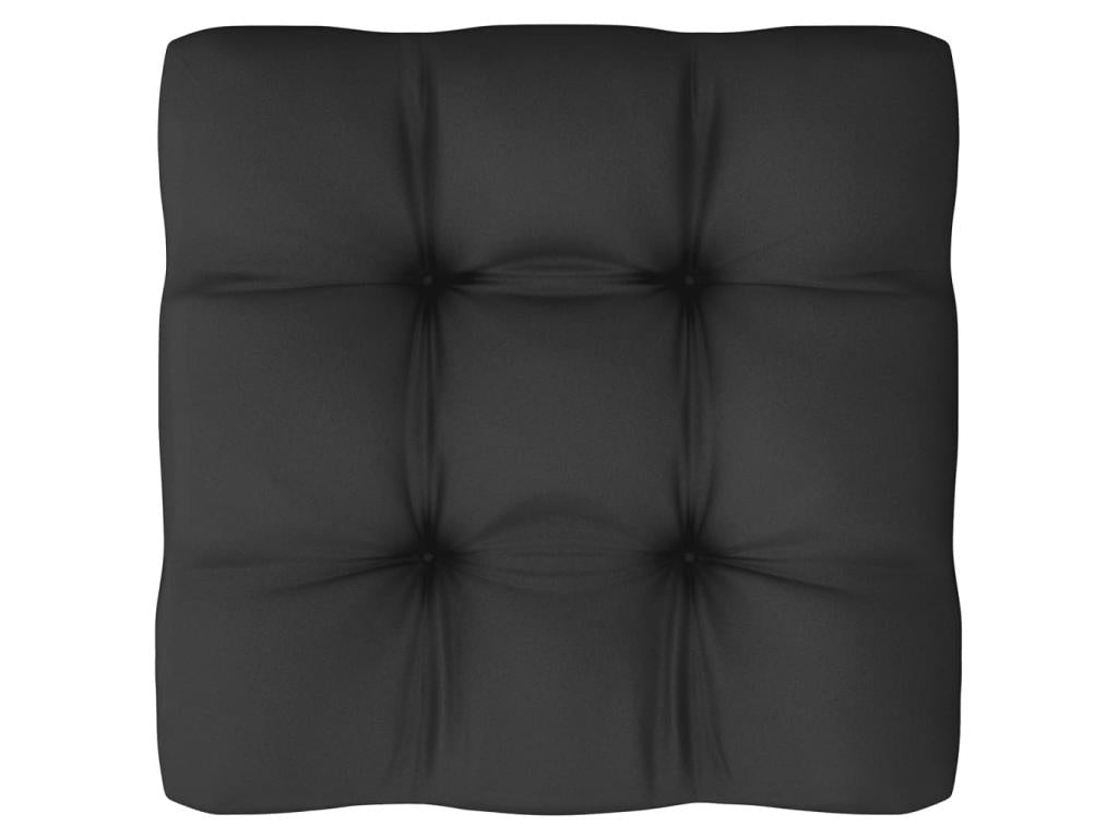 8-Piece Outdoor Patio Set with Cushions Solid Pine Wood - White