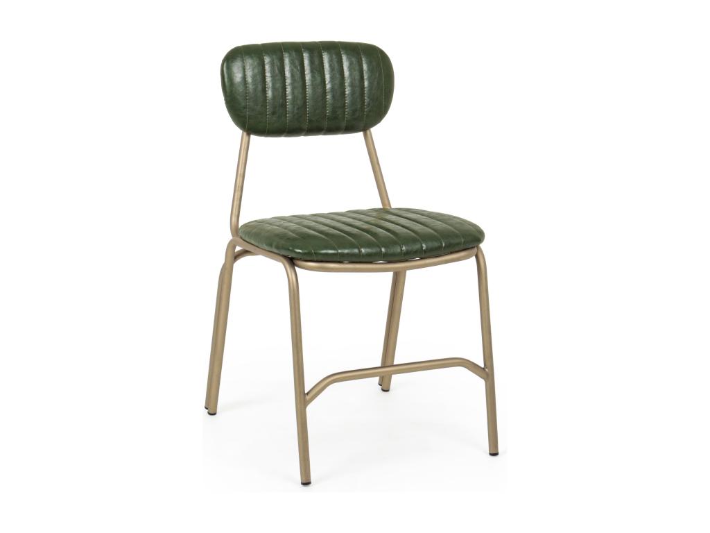 Chair Steel - Green/Gold