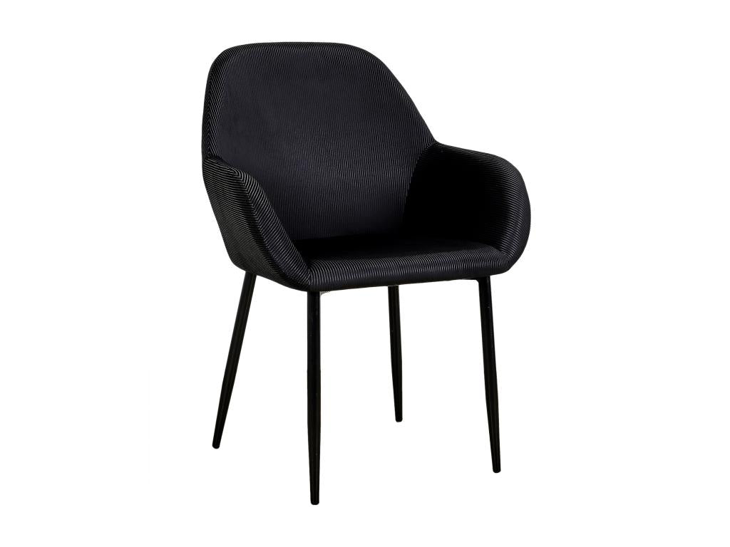 Armchair Velvet - Black