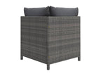 7-Piece Outdoor Patio Set with Cushions Wicker - Gray