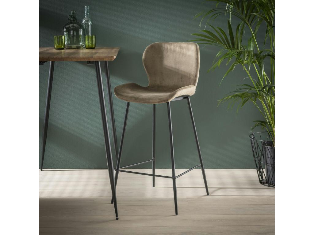 Chair Velvet - Beige, Velvet