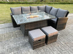 Sofa Rattan - Gray/Dark Gray