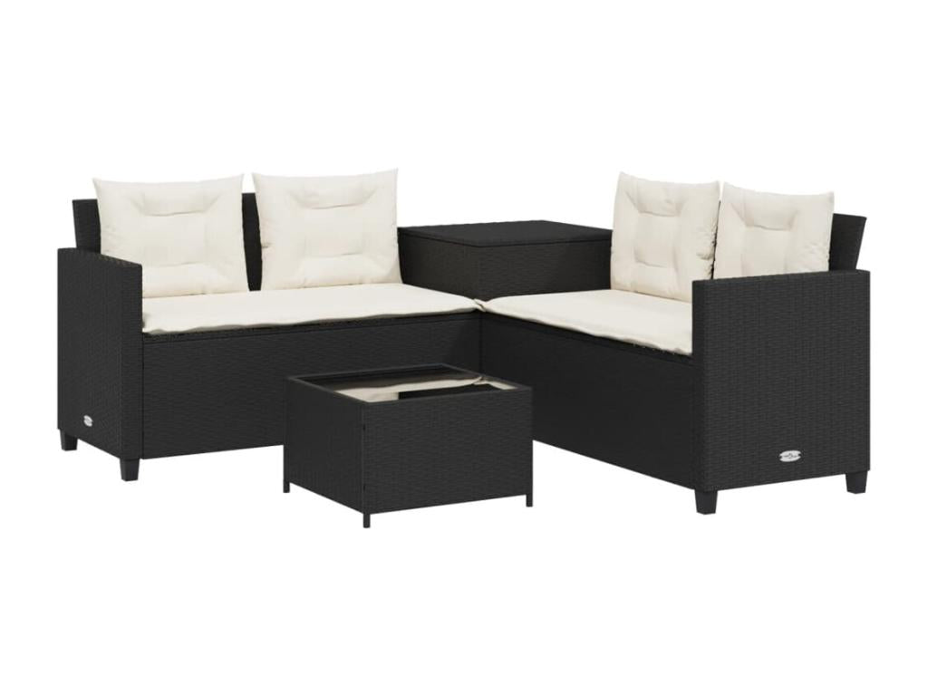 Sofa with Cushions - Black, t68314