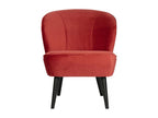 Armchair Velvet - Red