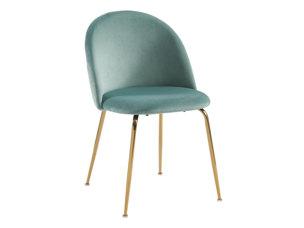 Chair Stainless Steel - Gold/Green