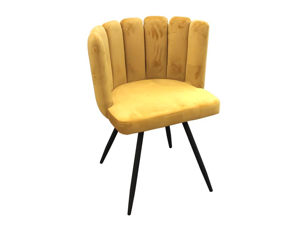 Chair Velvet - Yellow