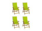 Chair with Cushions Wood - Green, Wood
