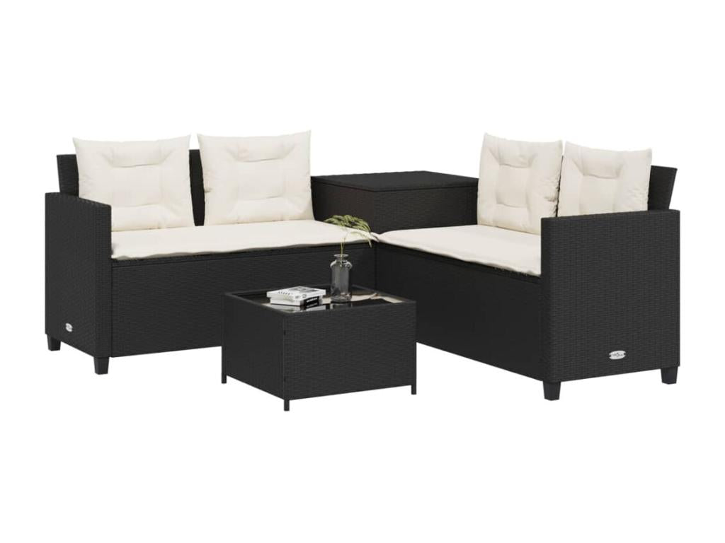 Sofa with Cushions - Black, t68314