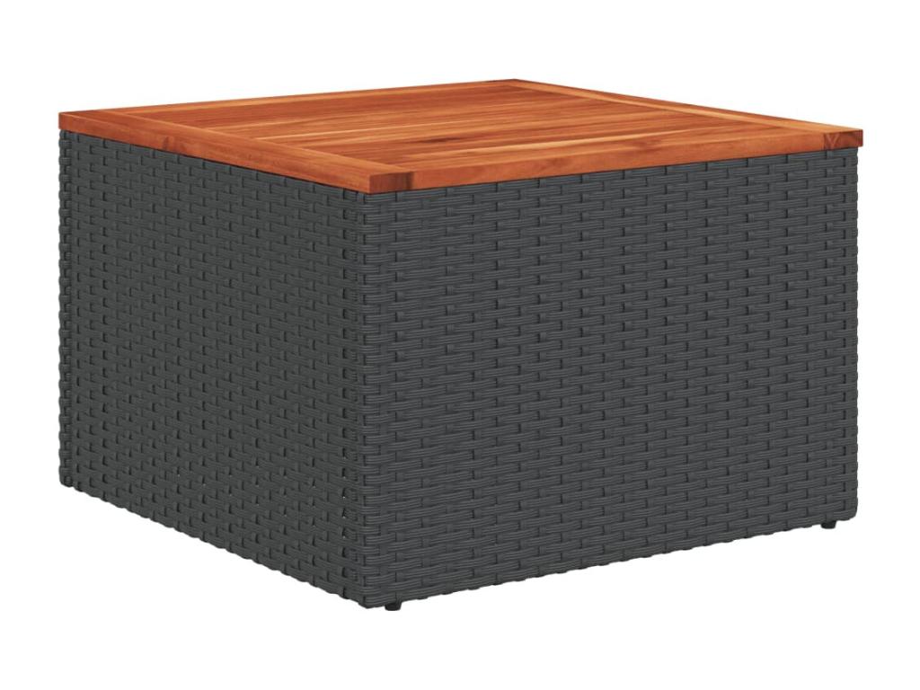 9-Piece Outdoor Patio Set with Cushions Wicker - Black, Wicker 4033