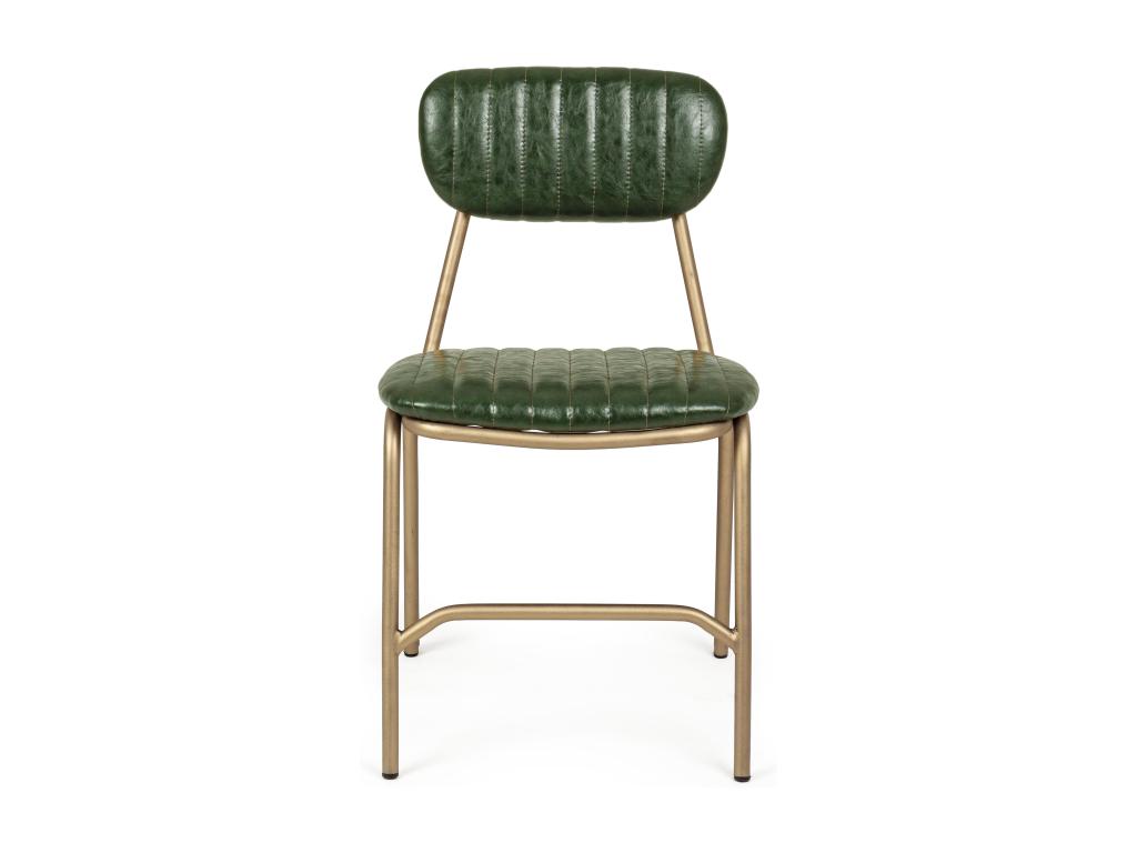 Chair Steel - Green/Gold