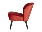 Armchair Velvet - Red