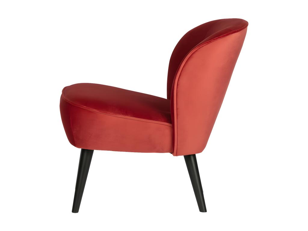 Armchair Velvet - Red