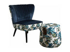 Armchair Velvet - Blue
