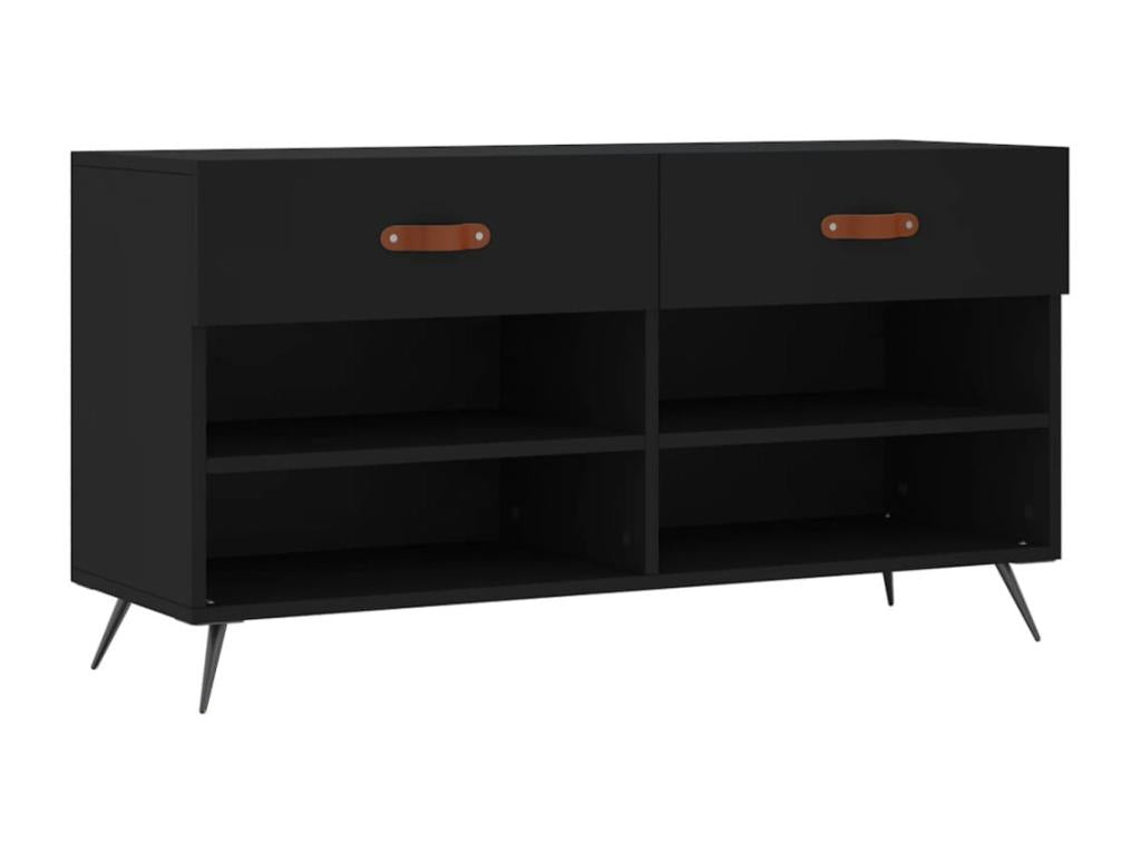 Bench Engineered Wood - Black