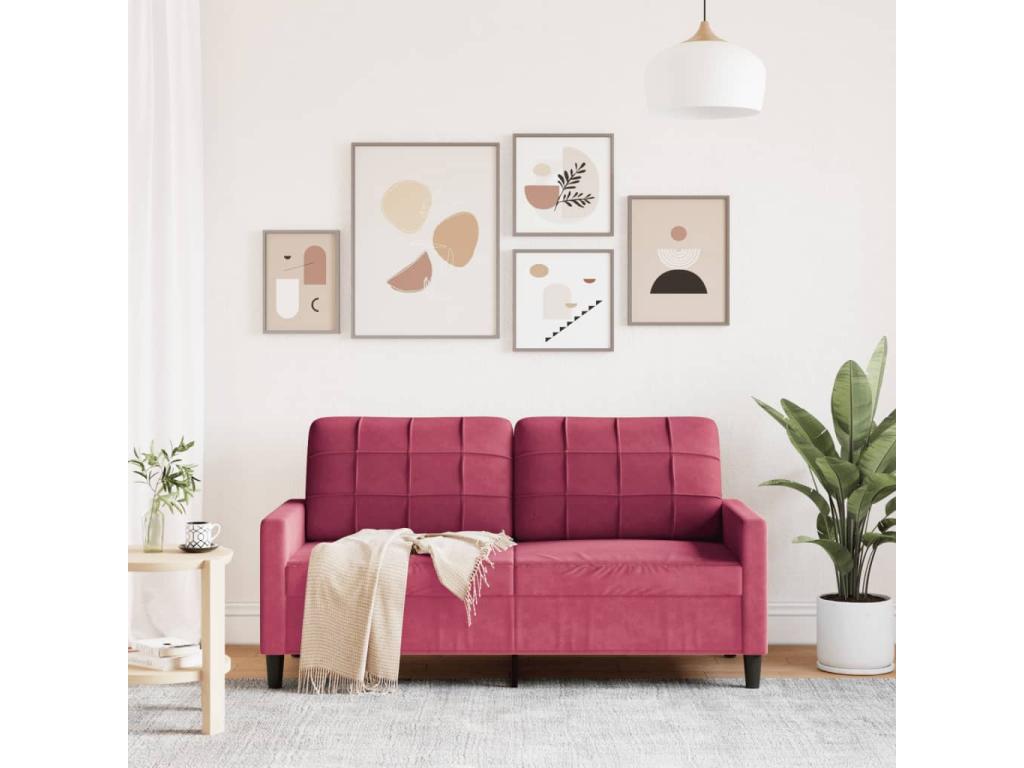 Sofa Velvet - Red