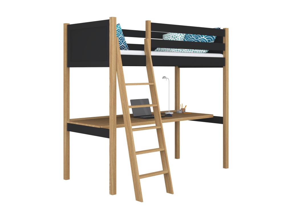 Desk Wood - Black/Oak