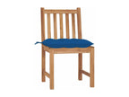 Chair with Cushions Wood - Blue
