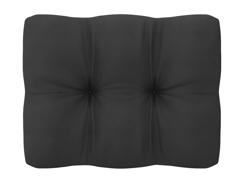 6-Piece Outdoor Patio Set with Cushions Solid Pine Wood - White