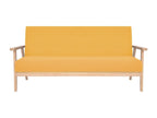 2-Piece Sofa Set Fabric - Yellow