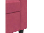 Sofa Velvet - Red