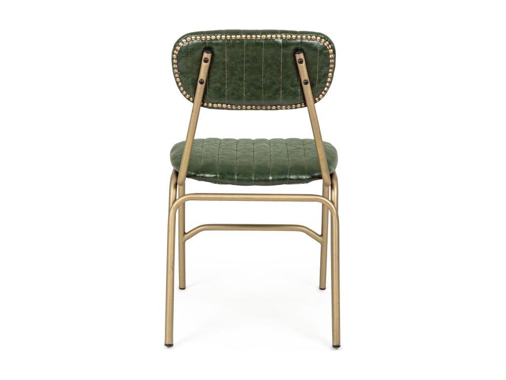 Chair Steel - Green/Gold